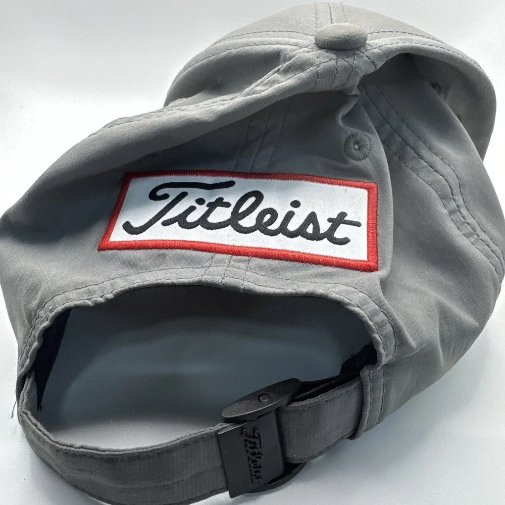 Titleist Pro‎ V1 Footjoy Tour Golf Hat Gray FADE Strap Back